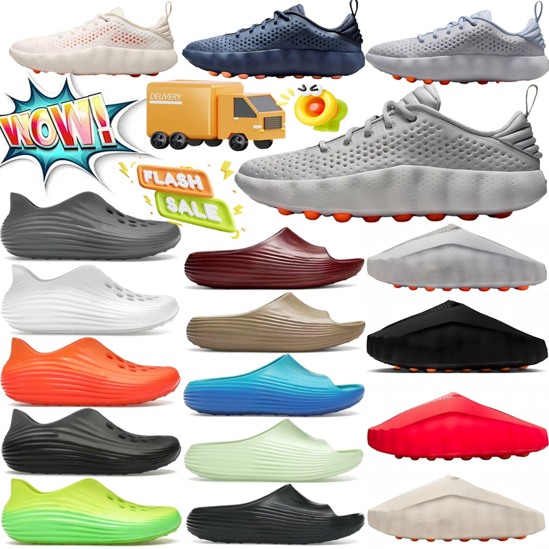 Designer 001 slides men Slippers Black Wolf tech sandals comfortable breathable slippers Grey Citron Pulse Hydrogen Blue fashion shoes Beach Walking