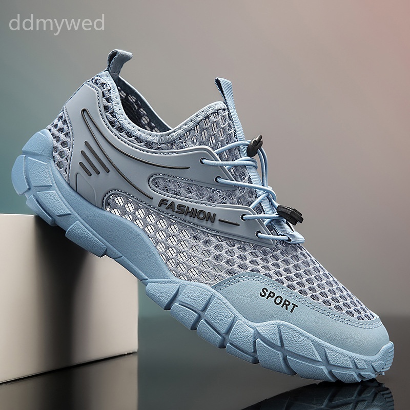 Men's Breathable Mesh Sneakers Summer Lightweight Sports Casual Shoes Outdoor Hiking