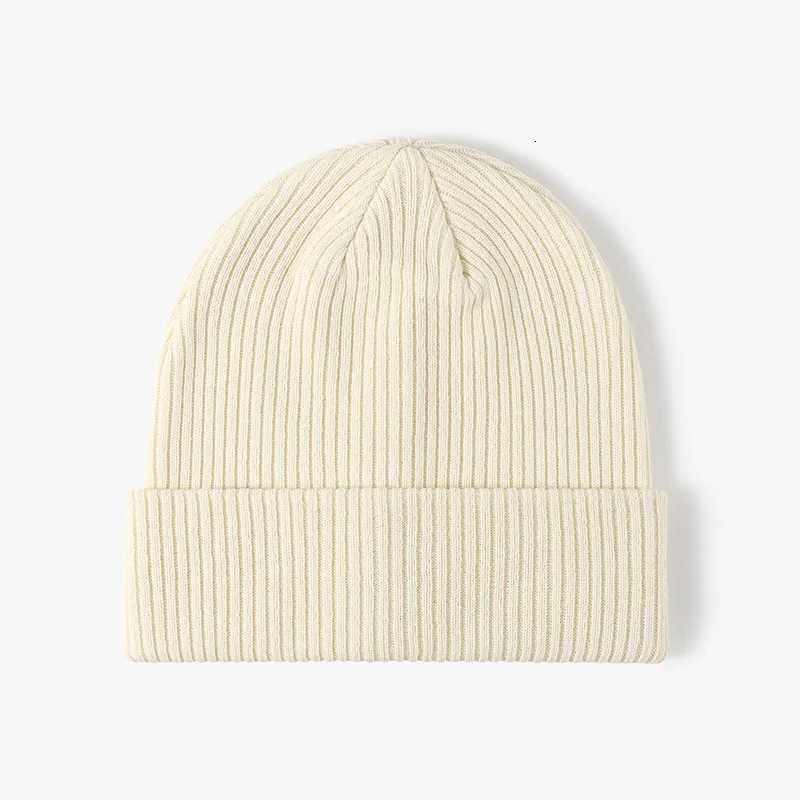 Beanie/Skull Caps 100% Cotton Beanie Cap Women Men Knitted Hat Casual Bonnets Q261017