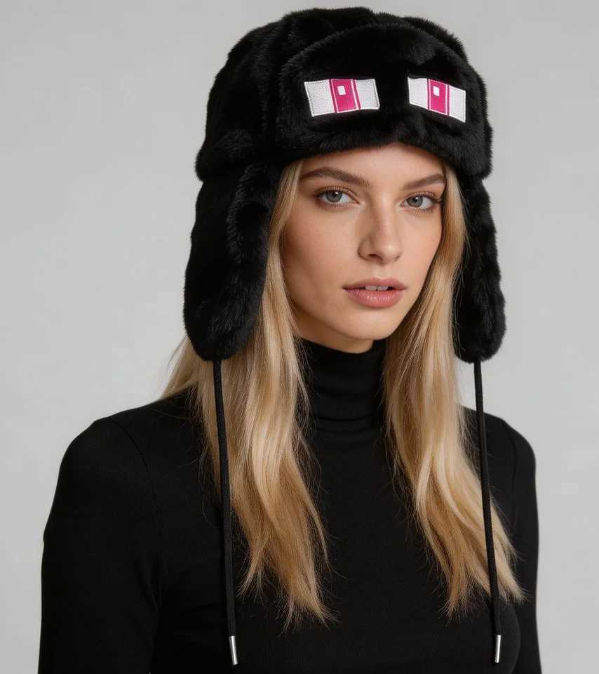 Trapper Hats Street Autumn and Winter Cartoon Cute Wind Warm Cold-Proof Personality Design Trend All-Match Lei Feng HatT261017