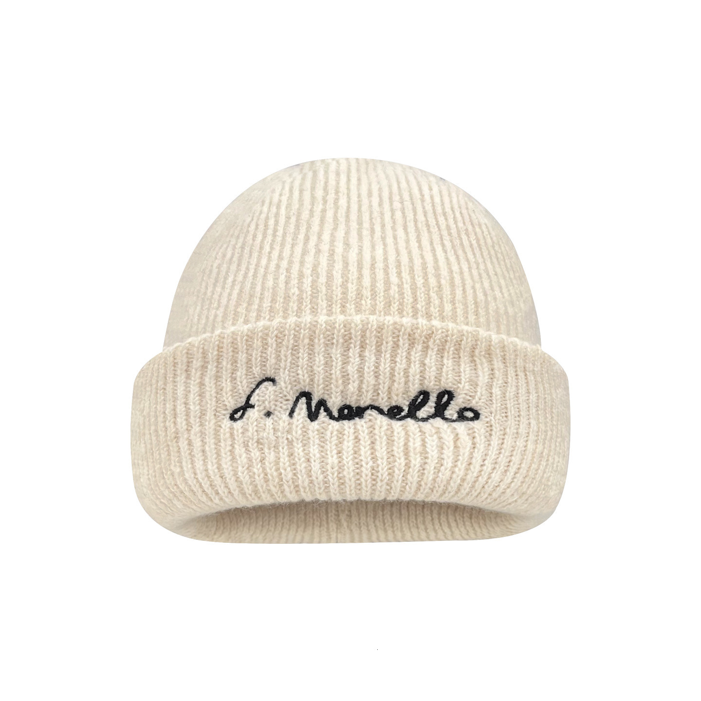 Knitted for Men, Autumn and Winter Korean Style Letter Embroidery Wool Hat, Hip-Hop Trendy Couple Versatile Ear Protection Beanie, Cold Weather Hat