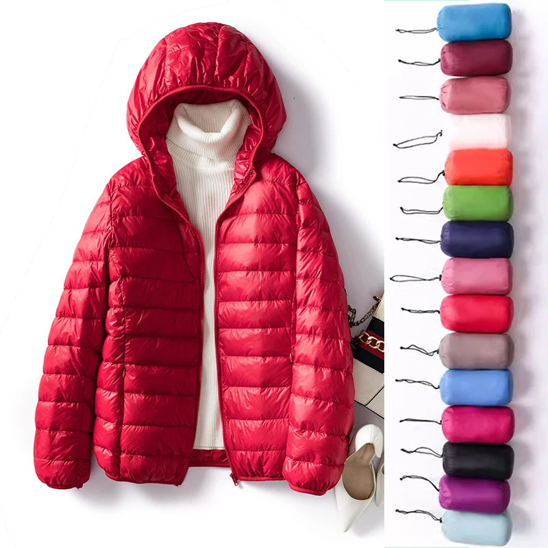 Over Size 5xl 6xl 7xl Women Ultra Lightweight Packable Autumn Winter Warm Jackets 2026 Arrivals Female Slim Short Down Coat 261015