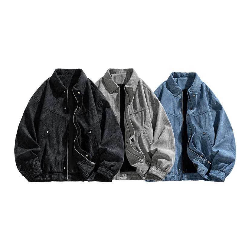 Men's Casual Cargo Jaet Coat Spring Autumn New Sle Mid-aged American Retro Workwear Flight Baseball Orm Loose Fit Breathable S261017Z5EM