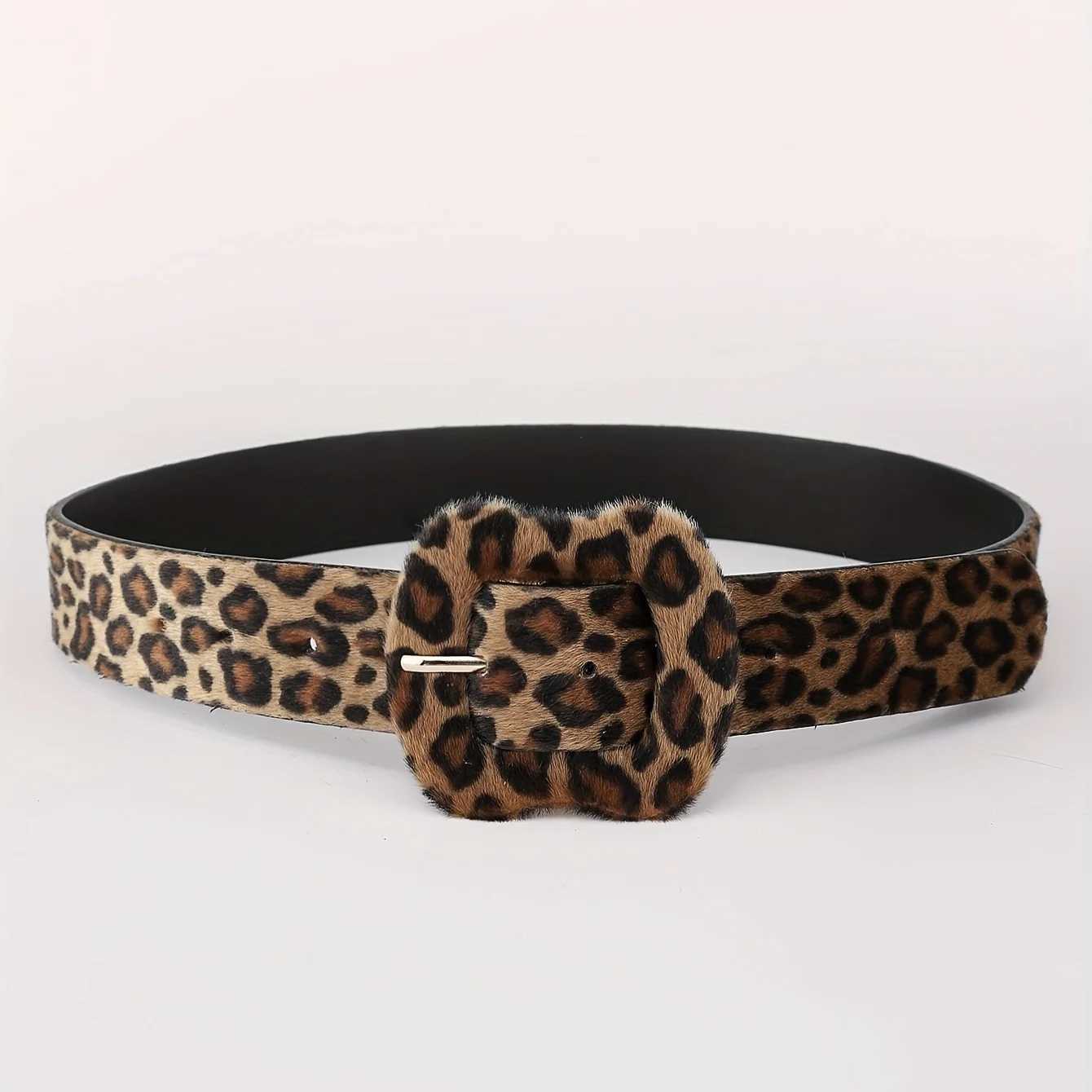 1 Piece of Women's Fashionable Leopard Print Belt a Versatile and Trendy Gift for Festivals Lovers Clothing and Accessories S261017JNI8