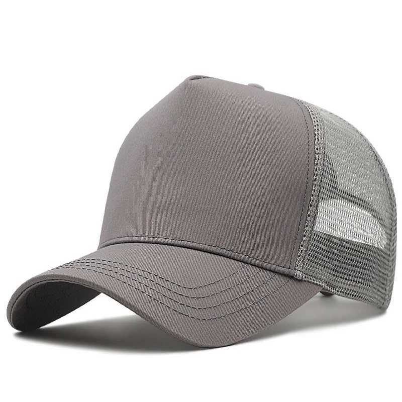 Cotton Summer 2024 Adult Trucker Hat Lady Mesh Sun Hats Big Hat Men Plus Size Baseball Caps 55-60cm 60-65cm M261016