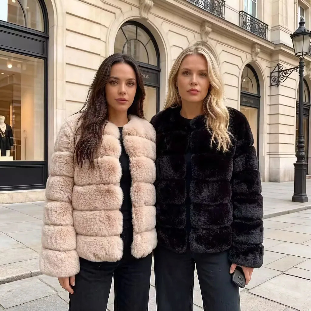 Womens Fluffy Faux Fur Coat Winter Selling Fashionable y Fox Long Sleeve Ladies Clothin 261017