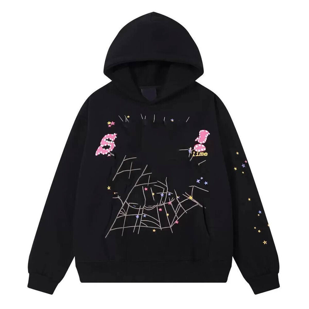 Spider Hoodie Men's Letter Print Hoodies Designer Harajuku Street Hooded Sweatshirts Y2k Streetwear Hip Hop Gothic Pullover Loose 2 Piece Hoodi