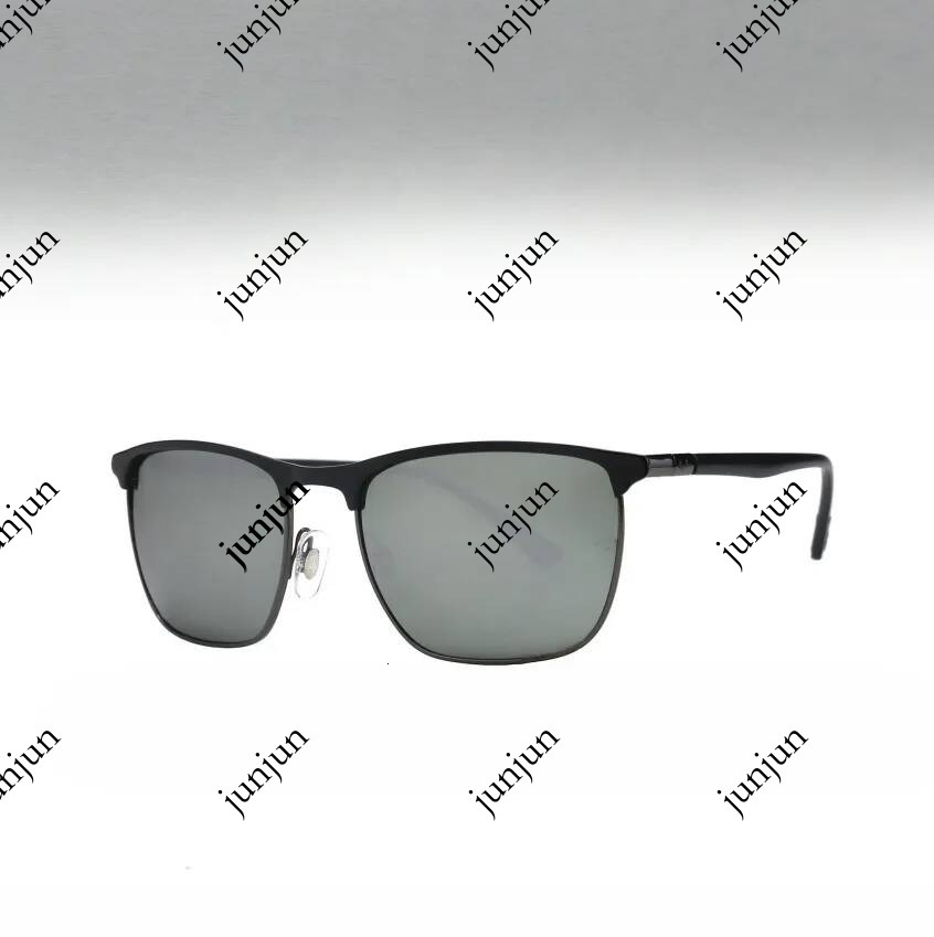 RB3686 Chromance Polarized Sunglasses Men Square Metal Frame Green Lens UV400 Fishing Designer Sun Glasses Box Outdoor Driving Eyewear With Package