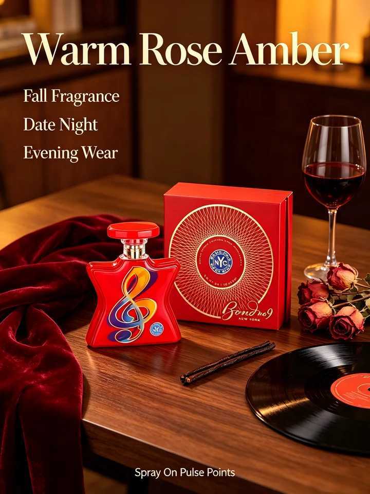 Bond New Arrival No9 West Side EDP 100ml 33oz Red Star Perfume Rose Ylang Ylang Peony Vanilla Amber Long Lasting Scents Men Women Labor Day Hallo M2