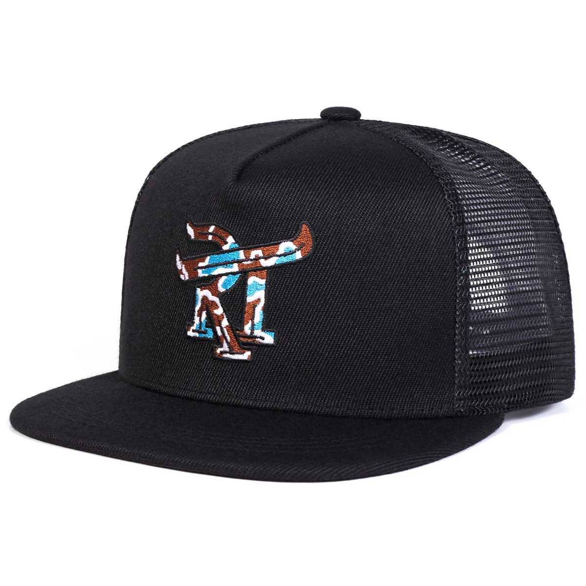 Embroidery Unisex RT Letter Hip-hop Net Hats Spring Summer Outdoor Adjustable Casual Baseball Caps Sunscreen Hat M261016
