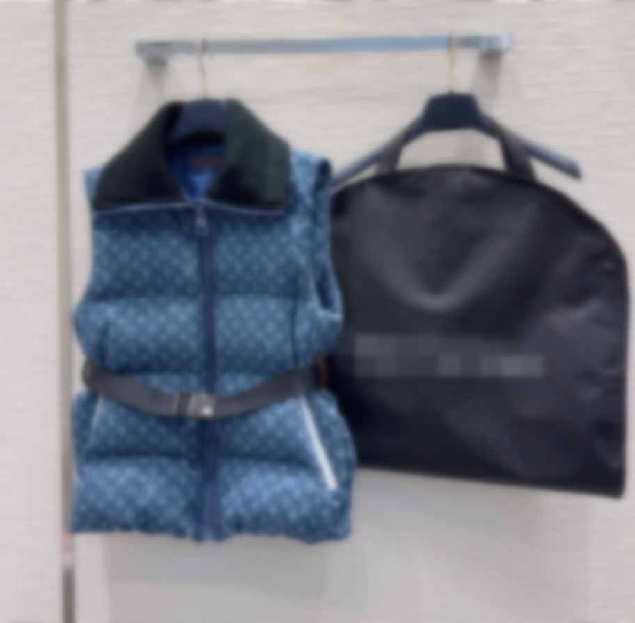 26 women's vest jacket knitted collar zipper denim down cotton vest denim material, down cotton filled inside 1014