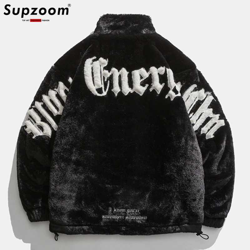 Supzoom Arrival Rabbit Hair Cotton Men's And Women's Fashion Loose Hip Hop Casual Embroidery Winter Jackets Coats 261013