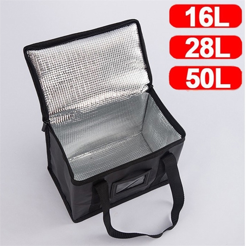 1pc Large Insulated Picnic Bags Thermal Food Cooler Tote for Outdoor Camping Beach Leakproof Portable Cooler Bag with Zipper260929ww
