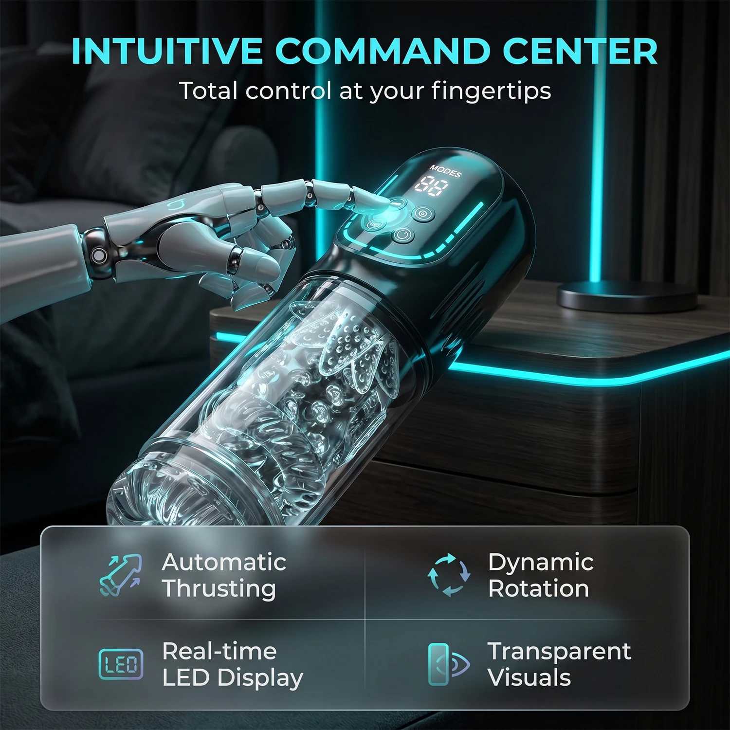 Male Automatic Masturbator Cup with Upgrade 12 S Vacuum Pump 7 Sucking Rotating Licking Thusting Modes Pocket Pussy Stroker Blowjob M261017