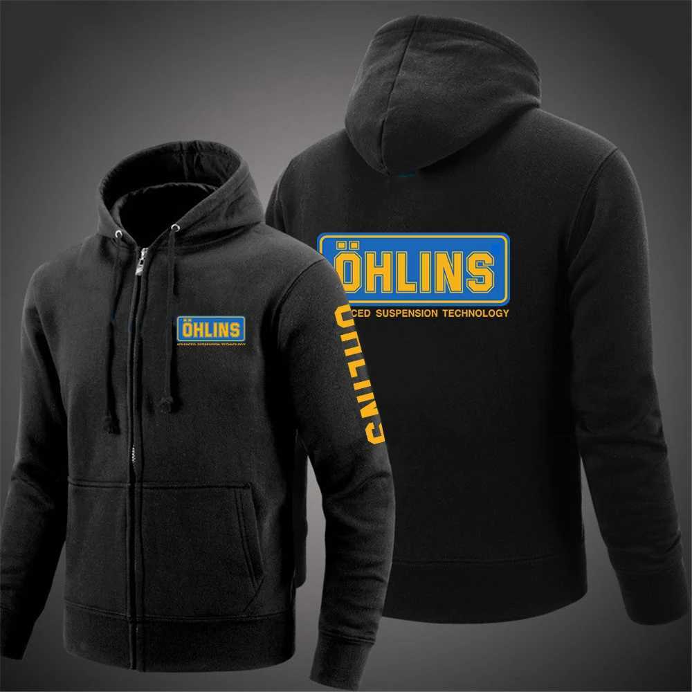 2026 Ohlins Print Men's Fashion Spring And Autumn Solid Color Zipper Pullover Comfortable Harajuku Top Sweatshirts S261017U68O