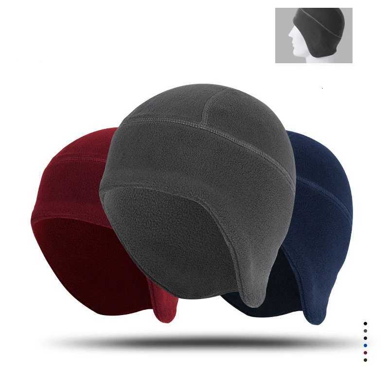 Beanie/Skull Caps Cycling Beanie Warm Cap Winter Outdoor Men Polar Fleece Ear Cover Women Windproof Cold-Proof Elastic Skiing Run Soft Ride Hat Q261