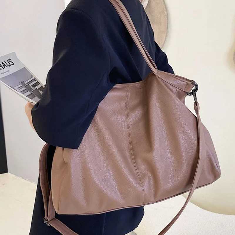 Designer Korean Fi Shoder Bag Totes Winter White Zipper Handbag Ladies Large Capacity Brand Handbag Pu Leather Wen's Tote Bag J261016