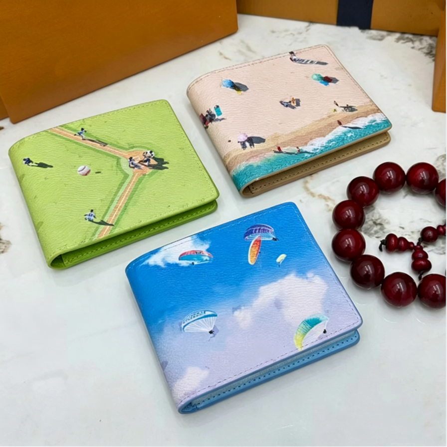 Designer card holder wallet card holder with box passport pouch ID case mens wallet Pocket women Men Bag vintage Pebble Cardholder Credit Card Thin