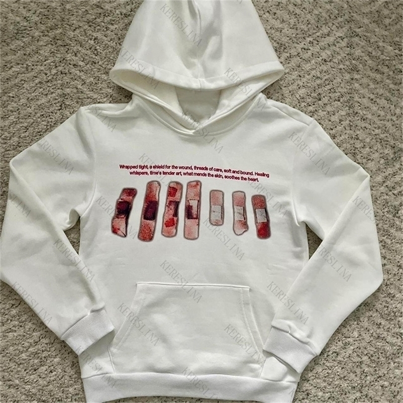 Punk Hip Hoo High Street Autumn Winter Women Hooded Sweatshirt Emo Girls Harajuku Aesthetic Dark Style Rock Loose Sweatshirt 261016