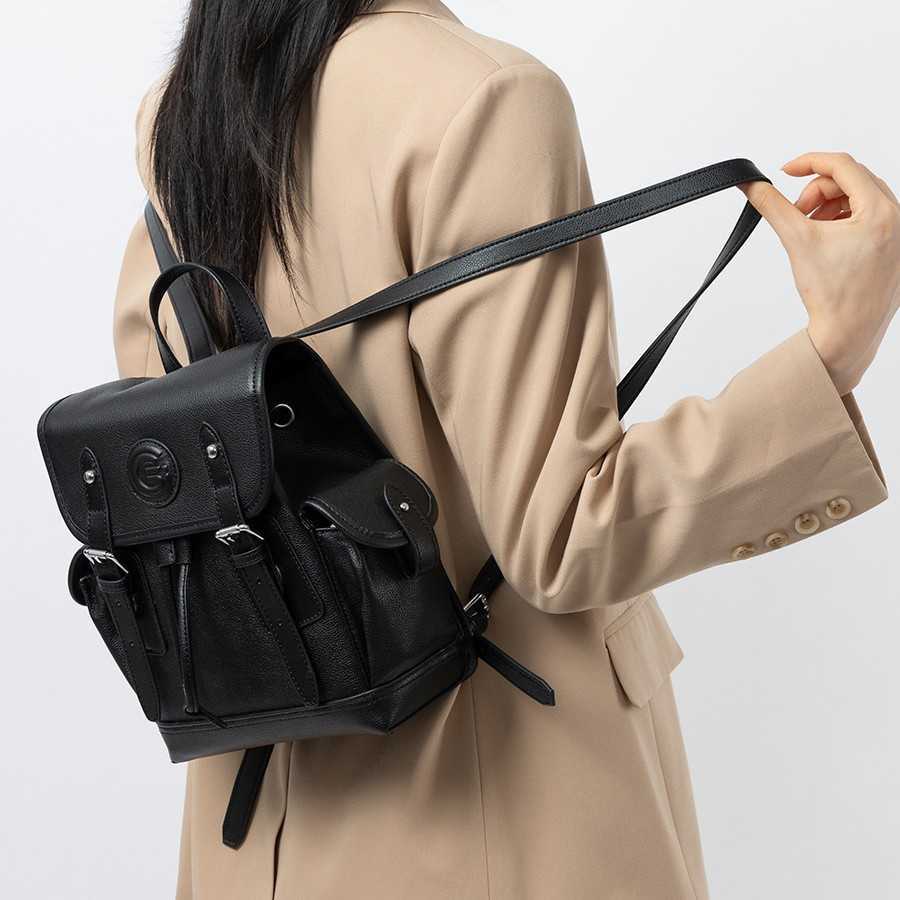 Genuine Leather Korean Style New Top Layer Cowhide Backpack for Women Anti-theft Storage Handbag Large Capacity Travel Bag