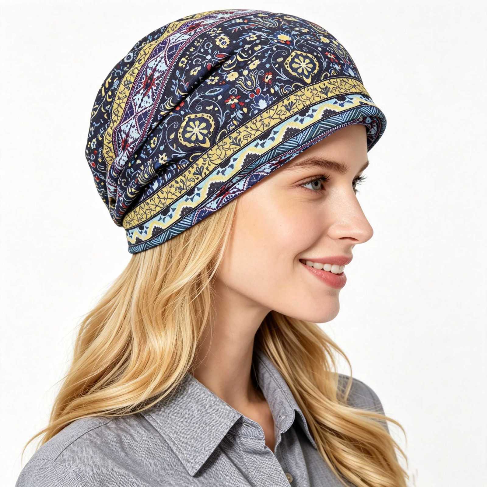 Beanie/Skull Caps Ethnic Style Patterned Hat Beanie Hat Skull Cap Headwear HatT261017