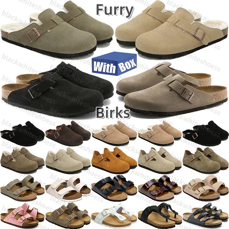 Free Shipping With Box Designer birk birks sandals slides clogs heels slippers claquette sliders sandles clog shoes for mens d h gate womens sandal