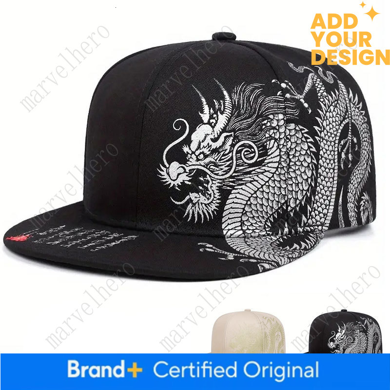 Cross Border Exclusive Dragon Pattern Baseball For Men Spring Summer Unisex Versatile Duckbill Cap Outdoor Protection Sun Hat