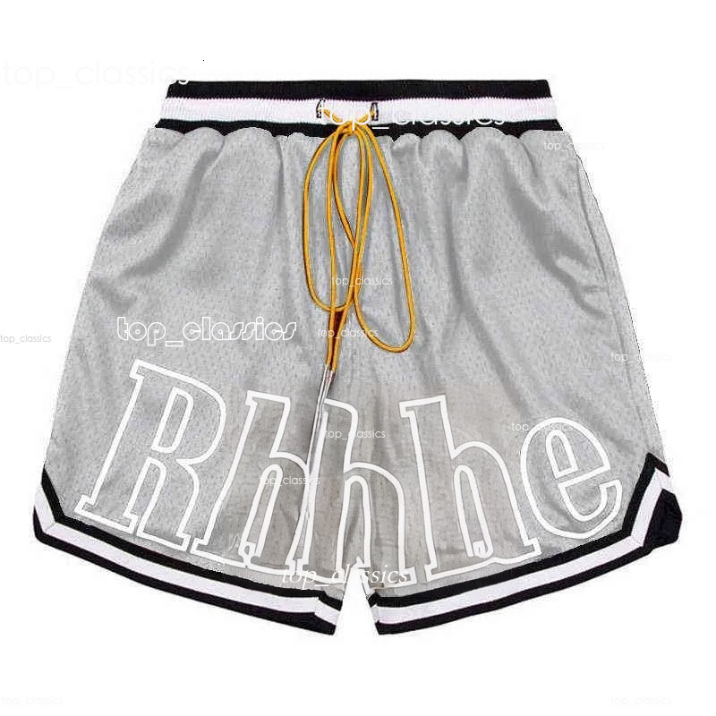 Rhudemenlys Shorts Men Women Casual Mesh Leather Track Breathable Summer Swim Elastic Waist Drawstring Rhuds Shorts 43f