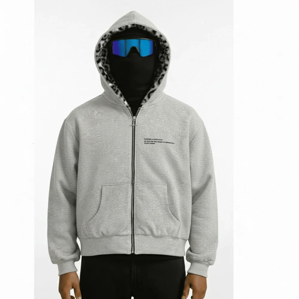 American Street Y2K Fleece Padded Warm Zipper Hoodie Women Harajuku Fashion Casual Sweatshirt Unisex Joker Loose Punk Hoodie 261016