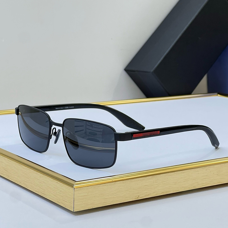 Luxury Rectangle sunglasses Men Designer Metal Frame Fashion B54 SUNGLASSES For Women Beach Party Glasses Mens Sunglasses UV400 With Box