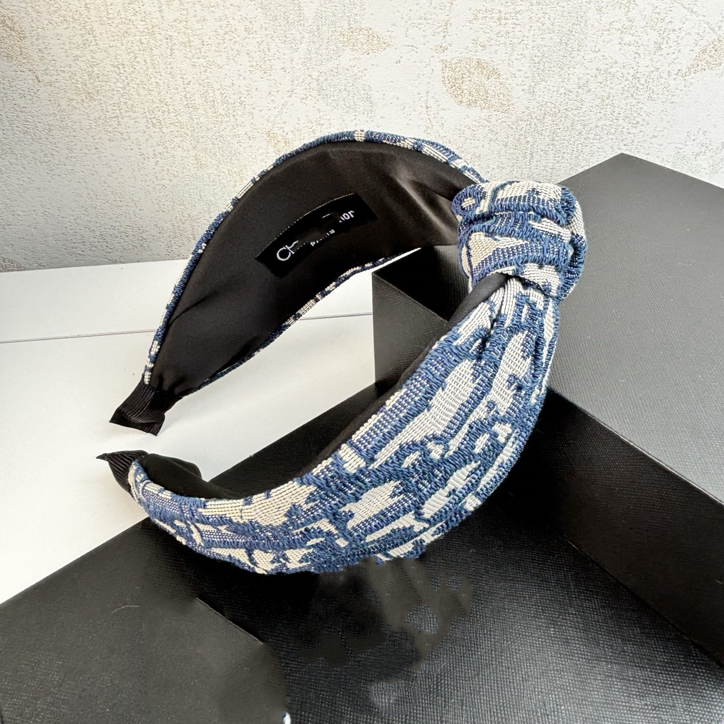 Women's Designer High quality headbands denim blue black fashion Skull Wide brimmed Headband Two Colors Available Choose freely