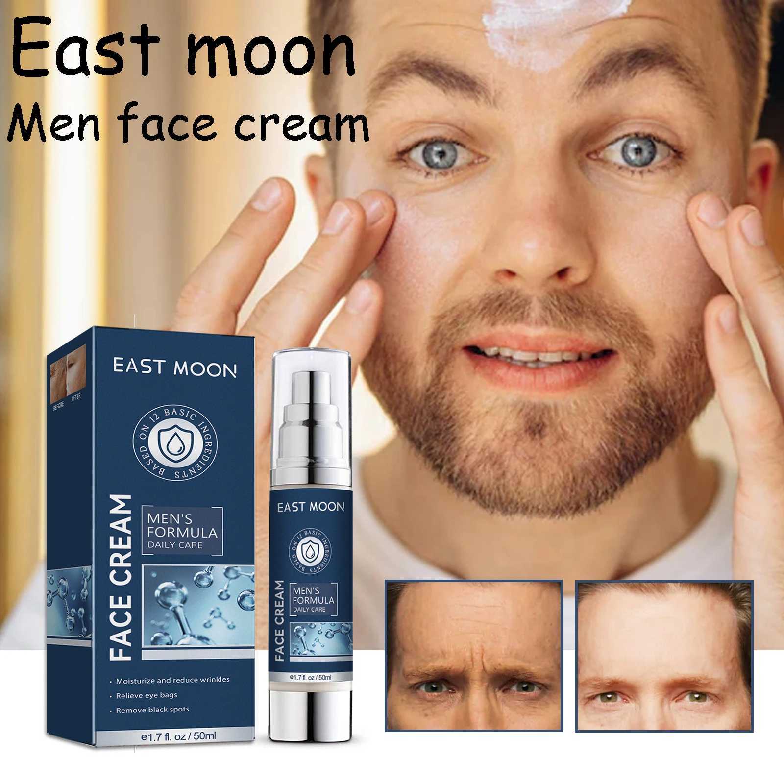 50ml 6 in 1 Men Face Cream Moisturizing Anti-aging Fade Fine Lines Reduce Dark Circles Smoothing Non-greasy Face Cream for Men S2610171JFL