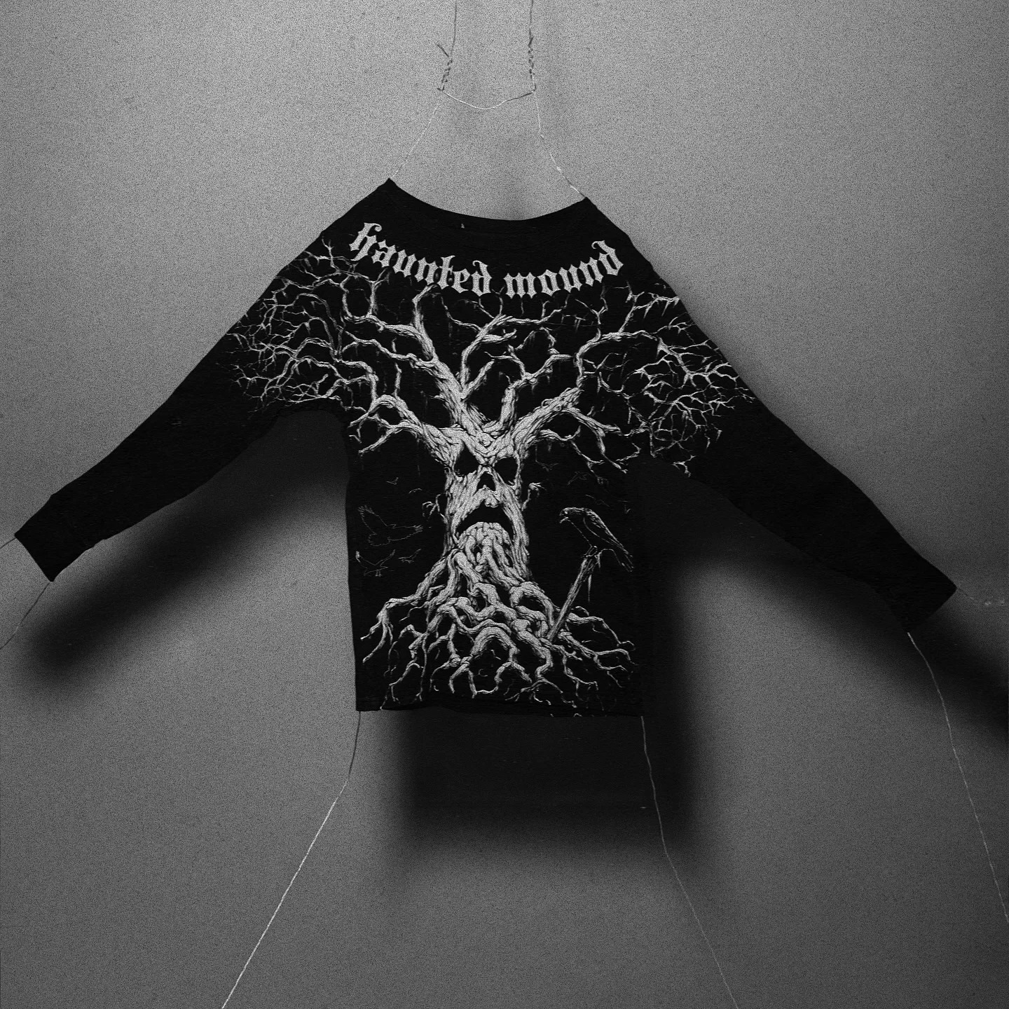 2000s affliction Long T shirt Mens Punk Hip Hop Graphic Print Oversized Cotton T Shirt Women Round Neck Long Sleeve 261014