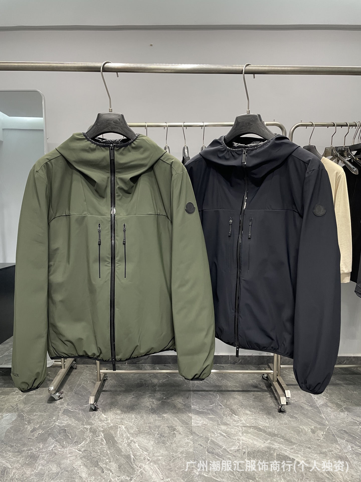 Designer men's down jackets and ski suits M brand men's autumn and winter hooded down jacket with zipper pockets, outdoor warm outerwear
