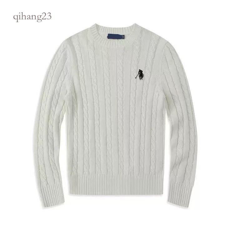 Ralf Sweaters Laurnen Men Polo Sweater Designer Cardigan Quarter Zip Knitted Half Small Horser Jumper Long Sleeve Wool Horse Embroidered Rauph Larue