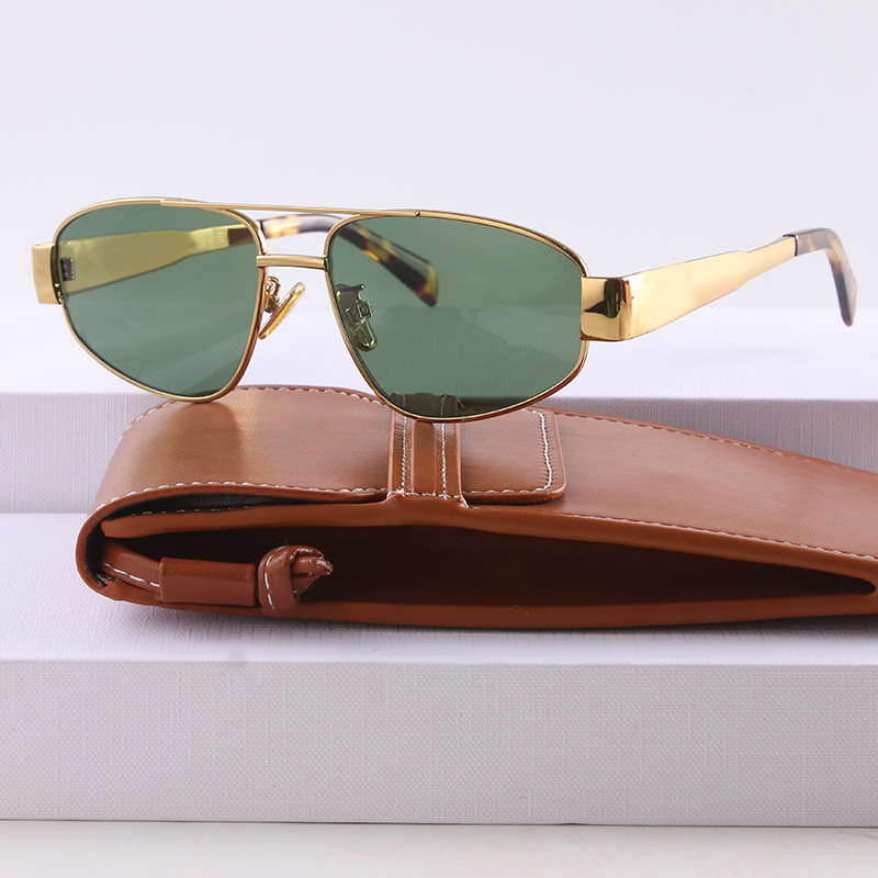 Alloy Metal Party Sunglasses For Women Brand Designer Ladies Summer Eyeware Men Aesthetic Unisex Vintage For Sun Glasses UV400