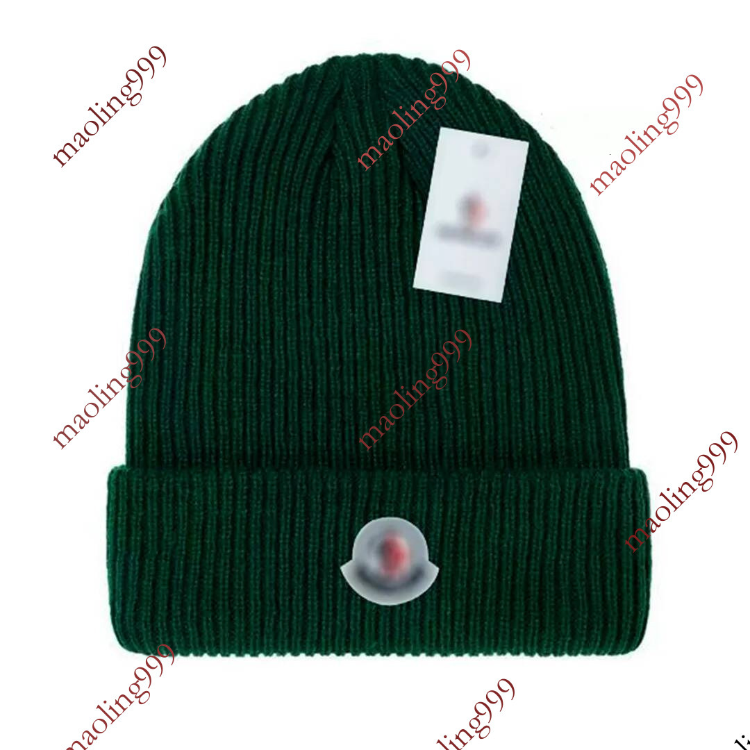 Beanie designer knitwear temperament versatile beanie bonnet knitted warm letter design higher quality gift hat dust bag 12 colors very good