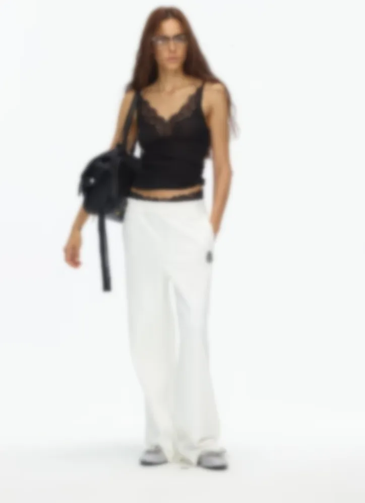 Y S home top knitted vest stretchy crop top t shirt women 2026 new lace tops designer clothes women tank top high quality tops designer top black ve