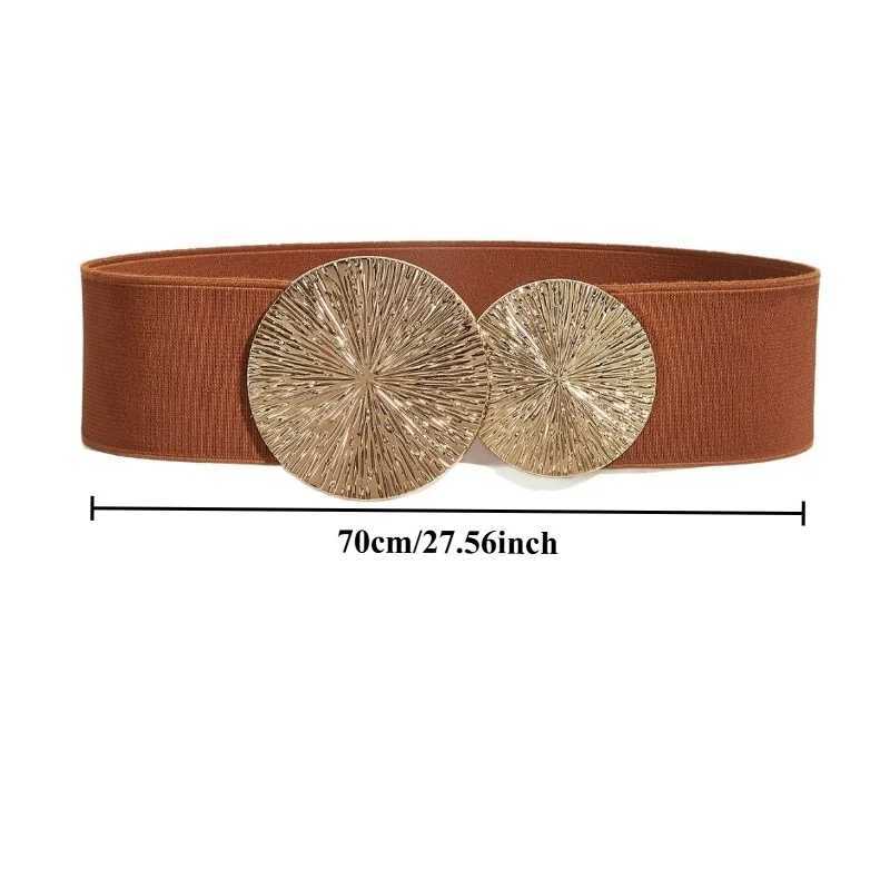 European-Style Trendy Fashionable Dress malist Belt Versatile Trendy Waist-Cining Elasticated Wide Womens Waist Belt M261016