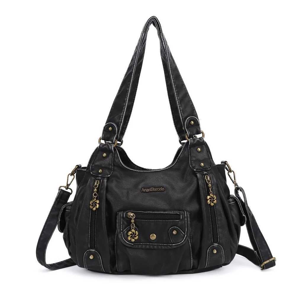 Evening Bags Women Handbags Satchel Top-handle Vintage PU Shoulder Bag 12.5x4.4 Dumpling Pack Multi-pockets Shoulder Bags Wellet H261016