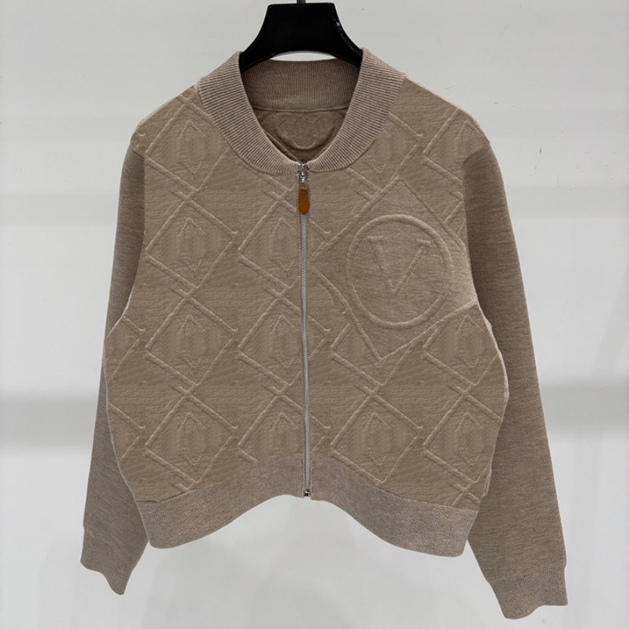 Women Retro Knitted Cardigan Designer Loose Fit Zipper Sweater Cardigan Autumn Winter Street Style Commute Knit Coats