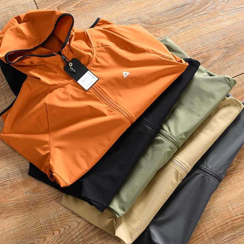 Outdoor Jacket Men's Spring Casual Soft Windproof Sun Protection Quick Dry Clothing Standard Fit Polyester Ammonia Fiber S261017230C
