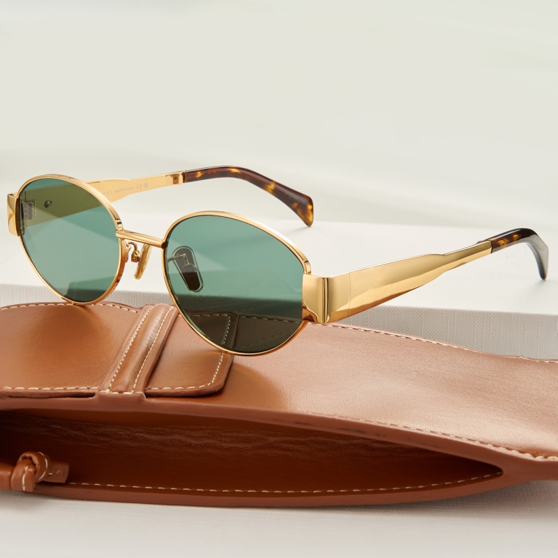 Hot Sale Women Round Sunglasses Brand Designer Metal Frame Shades Eyeware Girls Vintage Fashion Ladies Traveling Sun Glasses fashion sunglasses