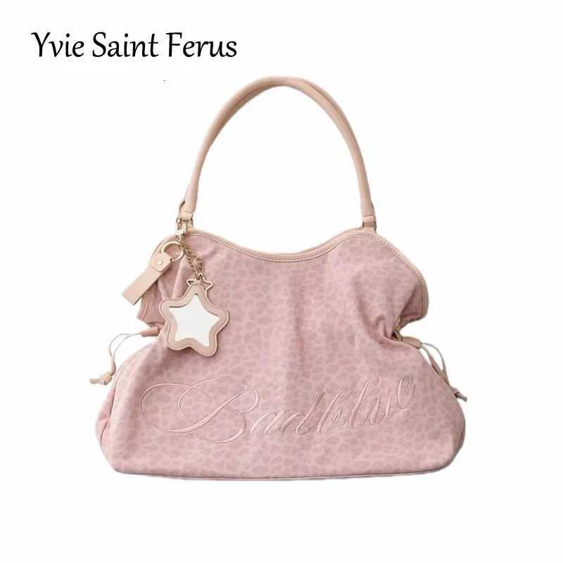 Evening Bags Hot Sale Women Leopard Print Shoulder Armpit Bag Fashion Simple Handbag Daily Causal Versatile Large Capacity Tote Bag H261016