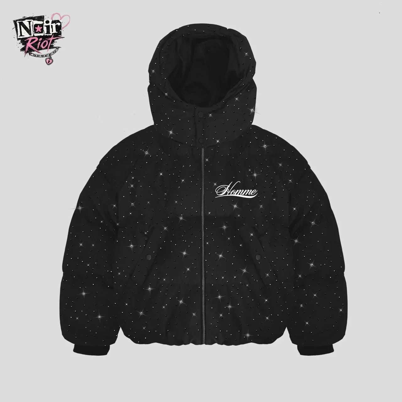 Women's Down Parkas Winter Puffer Park Women Vintage Padded Warm Jacket Coat Female American Retro Zip Up Casual Hip Hop Trend Outerwear NewT26
