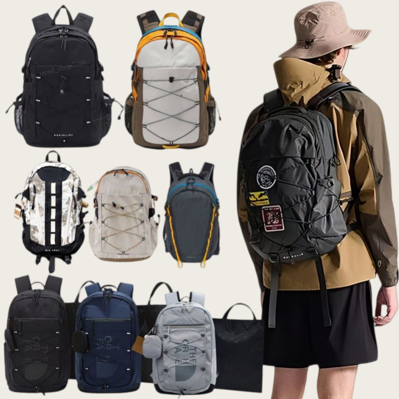 Designer North Backpack Large Capacity Fashion Bookbags Outdoor Hiking Lightweight Backpack Hiking Teenage Schoolbag Student Sports Rucksack Zaino x