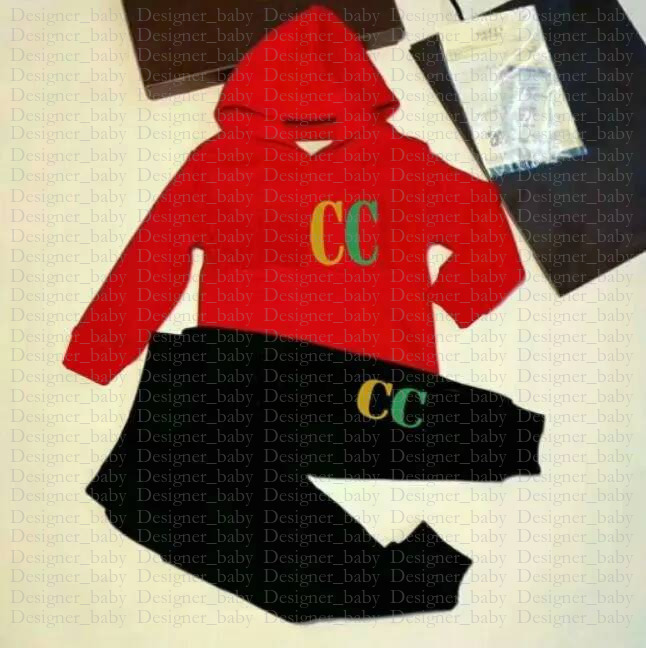 2 11 T fashion children Clothing Sets BABY boys girls Garment Luxury Pattern Sweater Suit kids designer coat+pants black white