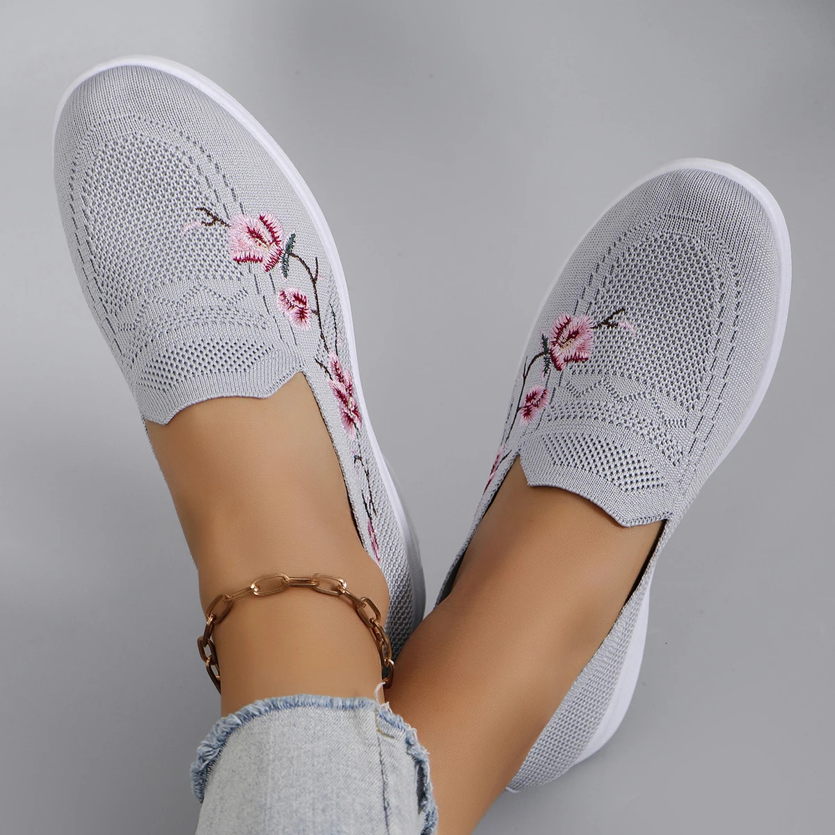 Women's summer breathable mesh flat shoes women's shoes casual sneakers shoes clearance 261017