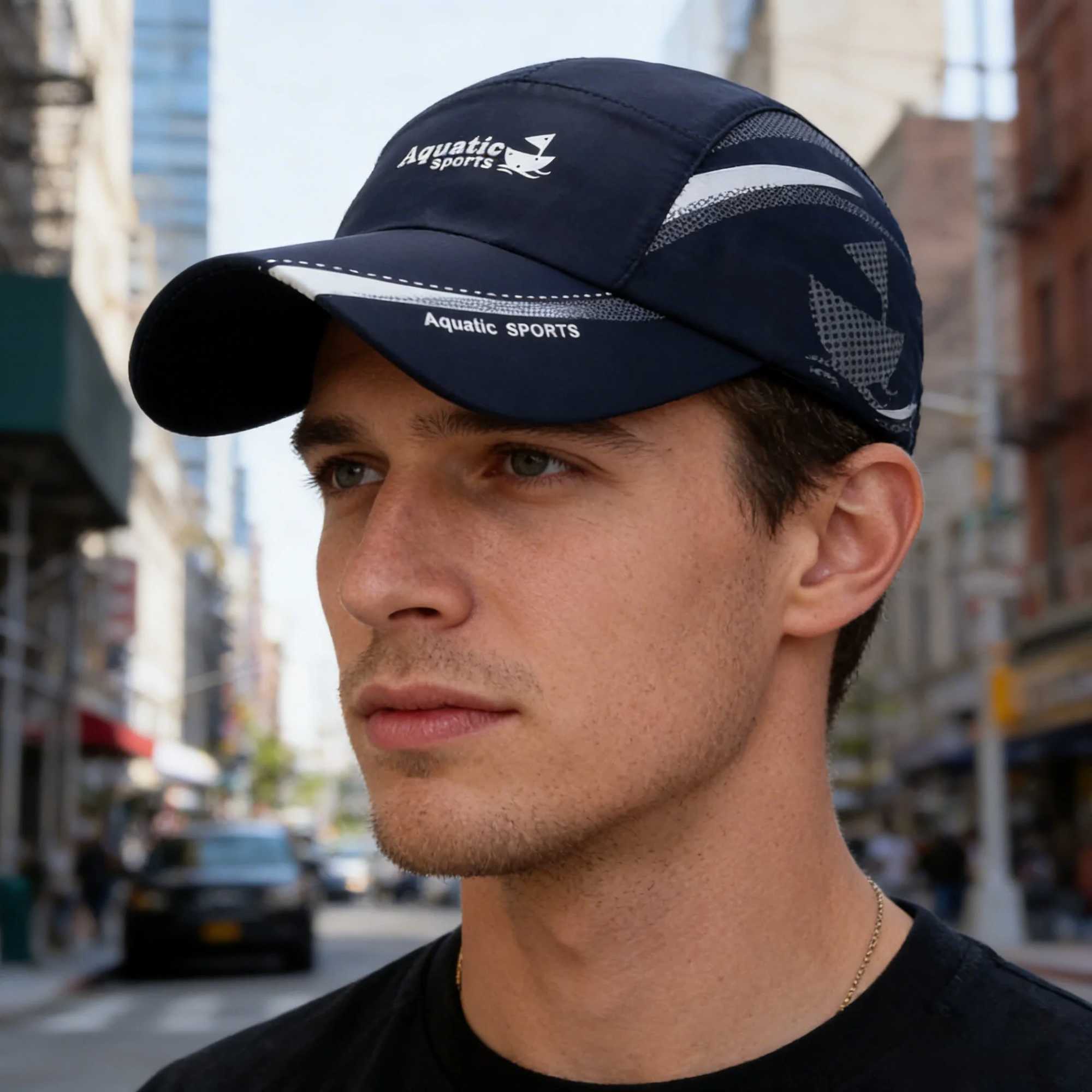 Cap Quick Dry Baseball Unisex Lightweight Breathable Adjustable Outdoor Sun Hat for Men Women Running Fishing Daily Casual Wear M261016