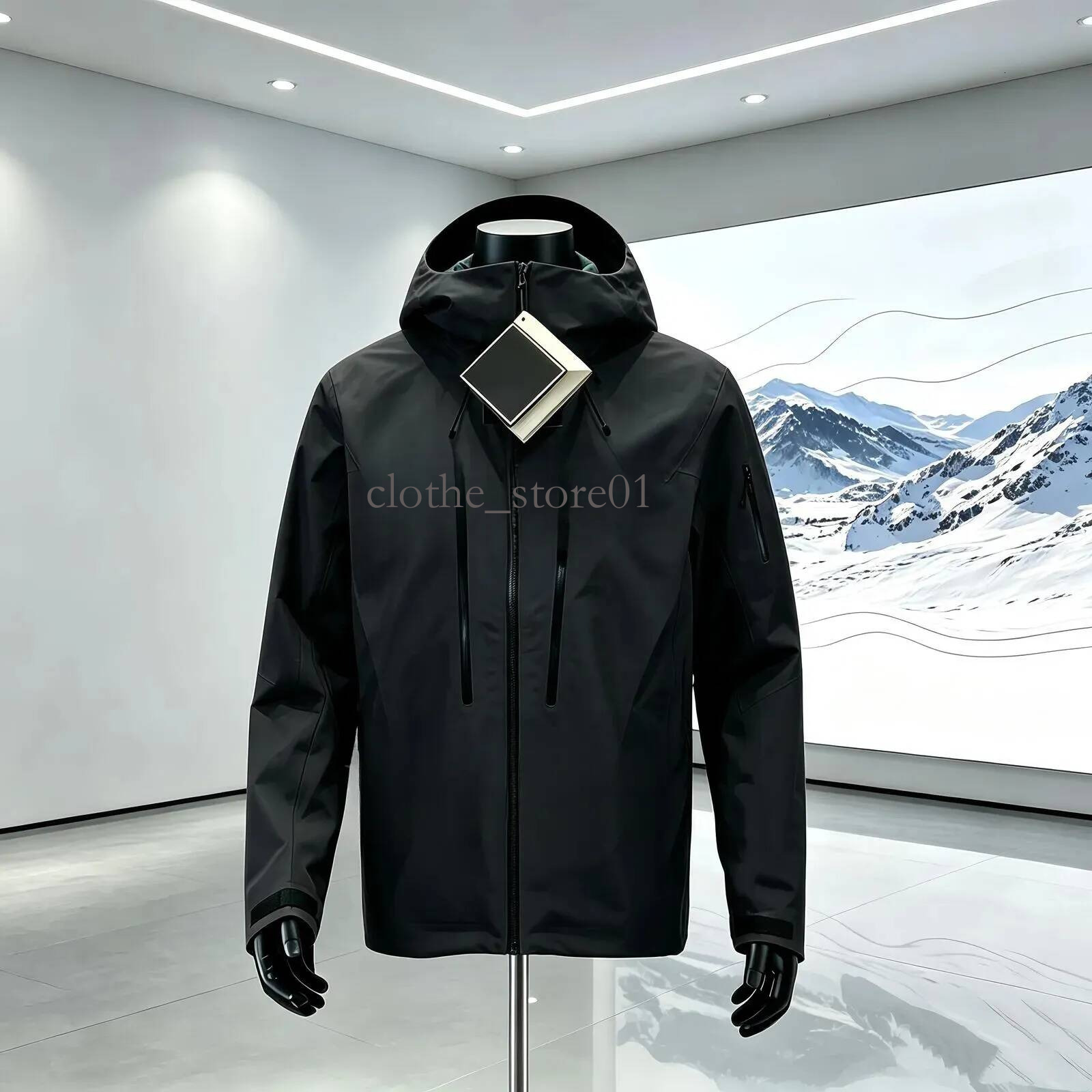 Arcterity Mens Jackets Designer Jacket Bone Bird Arc Alpha Hard Shell Series Seam Taped Ripstop Shell Coat Jacket Coat Water Repellent 5A2